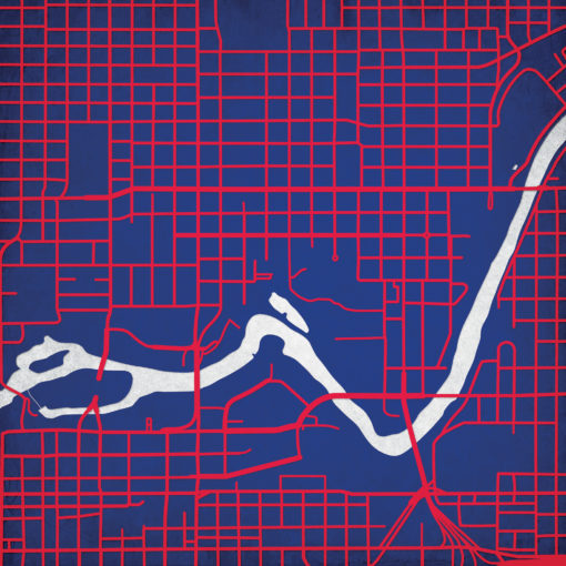 Gonzaga University Campus Map Art by City Prints