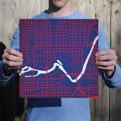 Gonzaga University Campus Map Art by City Prints - Image 3