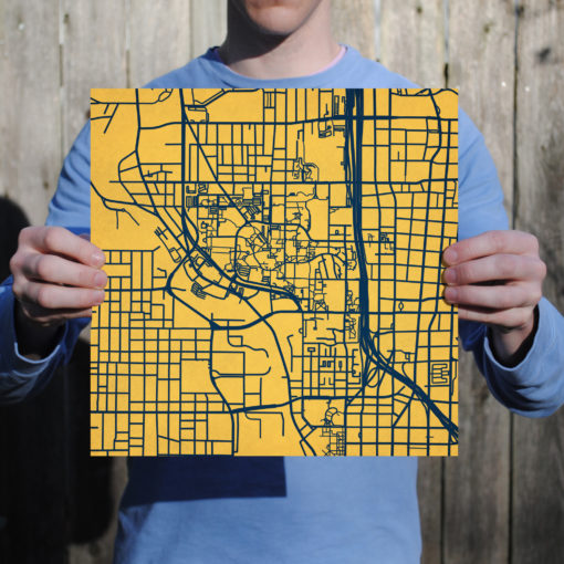 Georgia Institute of Technology Campus Map Art by City Prints - Image 3