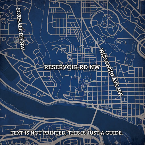 Georgetown University Campus Map Art by City Prints - Image 2