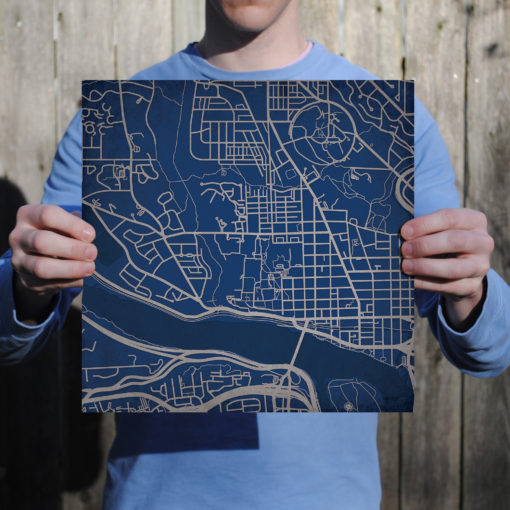 Georgetown University Campus Map Art by City Prints - Image 3