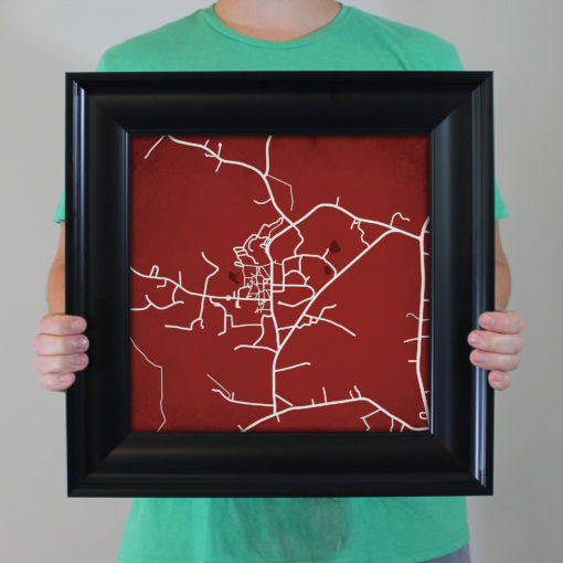 Hampden-Sydney College Campus Map Art by City Prints - Image 5