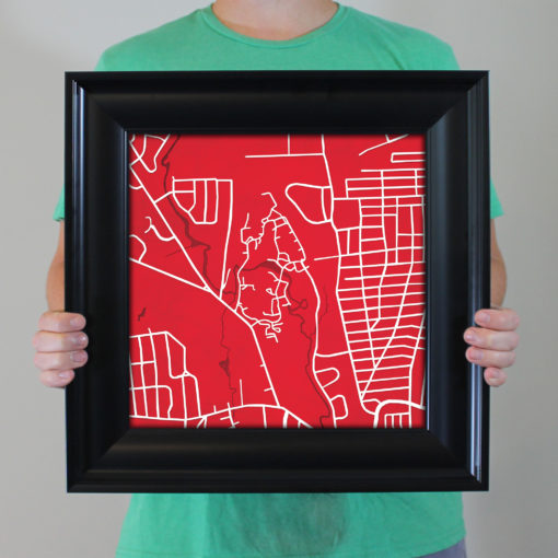 University of Hartford Campus Map Art by City Prints - Image 5