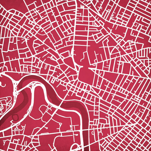Harvard University Campus Map Art by City Prints