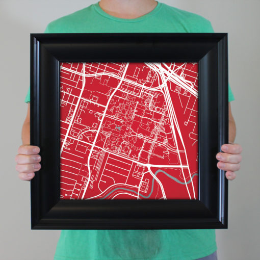 University of Houston Campus Map Art by City Prints - Image 5