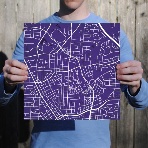 High Point University Campus Map Art by City Prints - Image 3