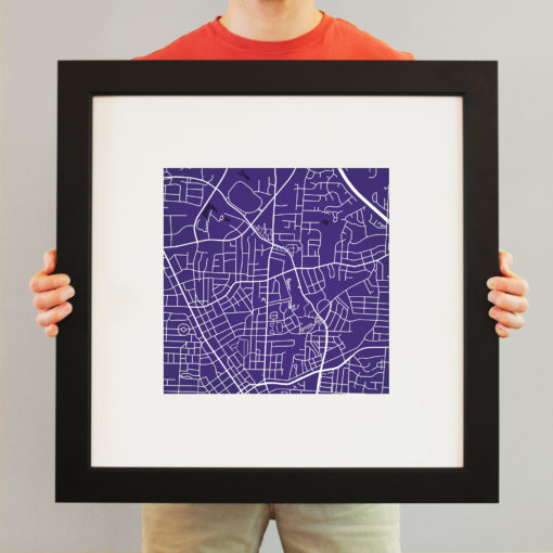 High Point University Campus Map Art by City Prints - Image 4