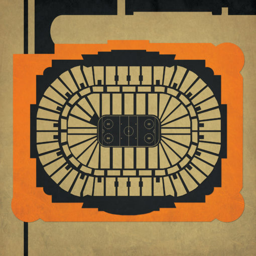 Honda Center Map Art by City Prints