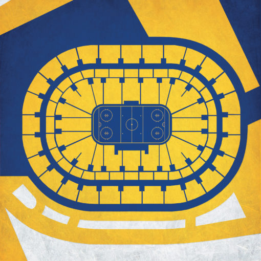 KeyBank Center Map Art by City Prints