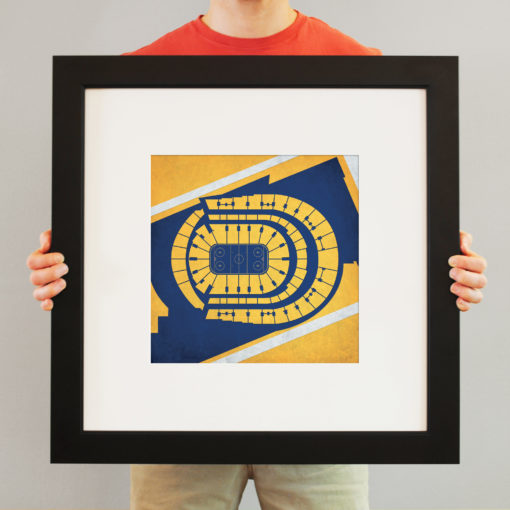 Bridgestone Arena Map Art by City Prints - Image 3