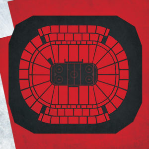 Prudential Center Map Art by City Prints