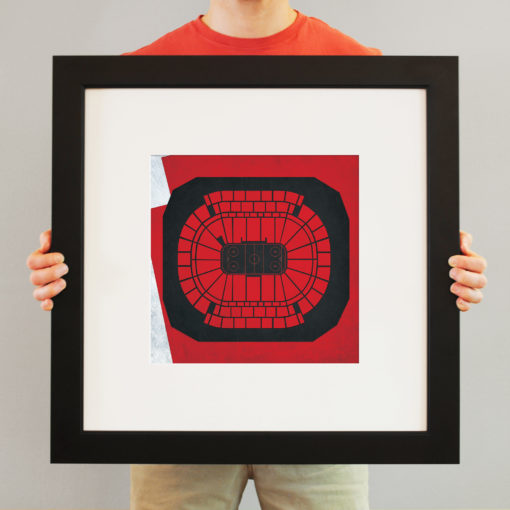 Prudential Center Map Art by City Prints - Image 3