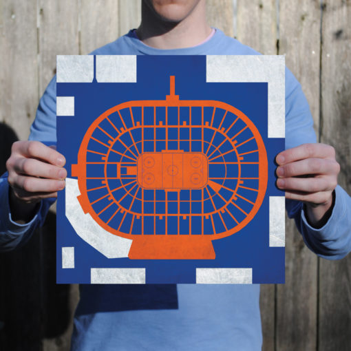 Nassau Veterans Memorial Coliseum Map Art by City Prints - Image 2