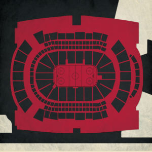 Gila River Arena Map Art by City Prints