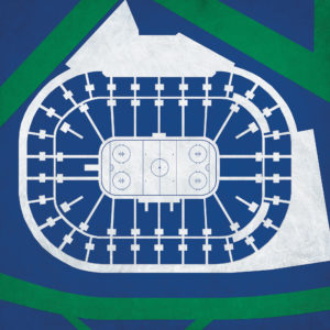Rogers Arena Map Art by City Prints
