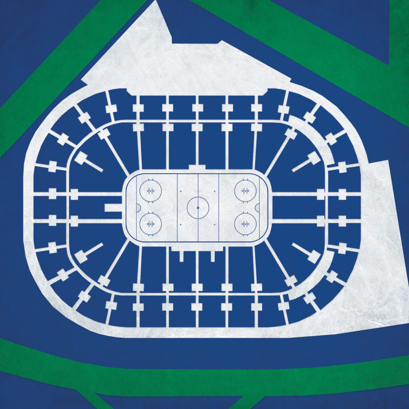 Rogers Arena Map Art by City Prints The Map Shop