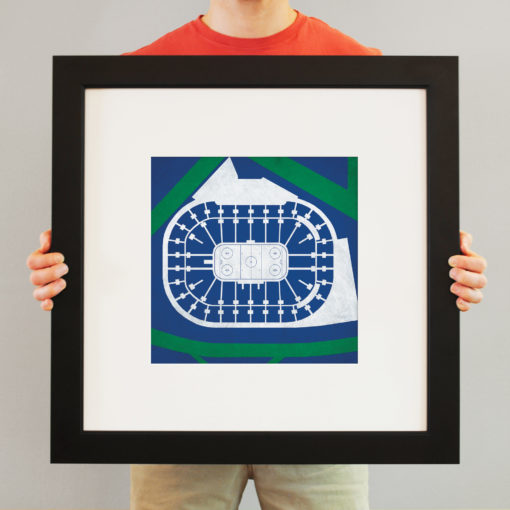 Rogers Arena Map Art by City Prints - Image 3