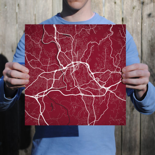 Asheville, North Carolina Map Art by City Prints - Image 3