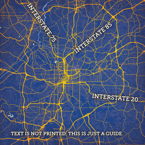 Atlanta, Georgia Map Art by City Prints - Image 2