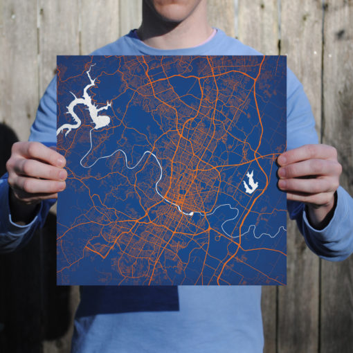 Austin, Texas Map Art by City Prints - Image 3