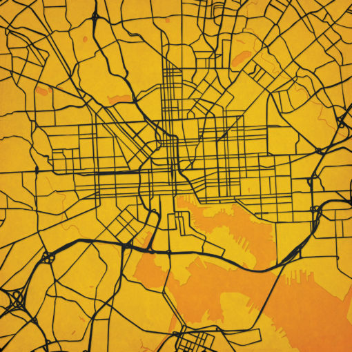 Baltimore, Maryland Map Art by City Prints