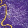 Baton Rouge, Louisiana Map Art by City Prints