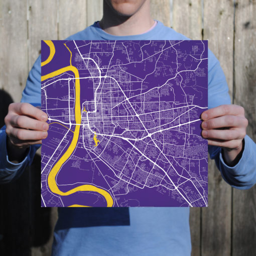 Baton Rouge, Louisiana Map Art by City Prints - Image 3