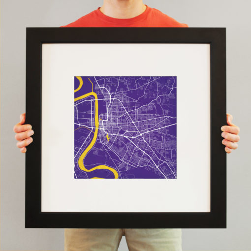 Baton Rouge, Louisiana Map Art by City Prints - Image 4