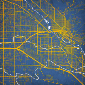 Boise, Idaho Map Art by City Prints
