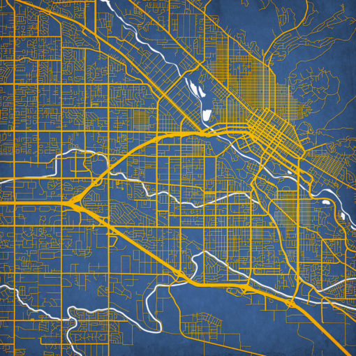 Boise, Idaho Map Art by City Prints