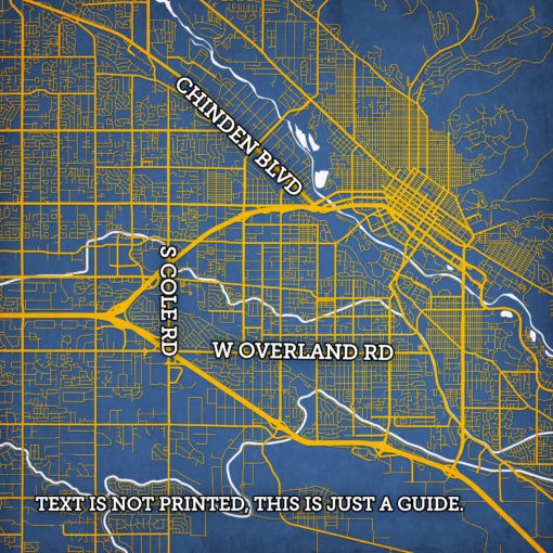 Boise, Idaho Map Art by City Prints - Image 2