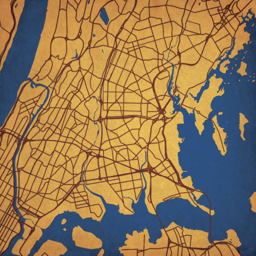 Bronx, New York Map Art by City Prints