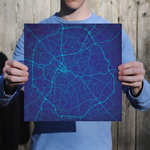 Charlotte, North Carolina Map Art by City Prints - Image 3