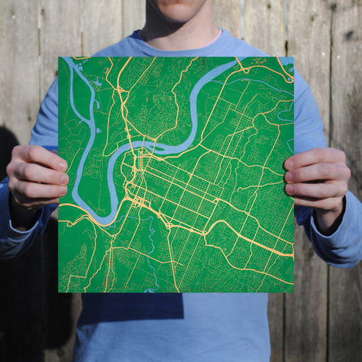 Chattanooga, Tennessee Map Art by City Prints - Image 3