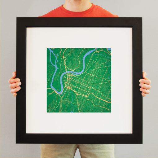 Chattanooga, Tennessee Map Art by City Prints - Image 4