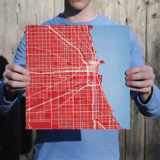 Chicago, Illinios Map Art by City Prints - Image 3