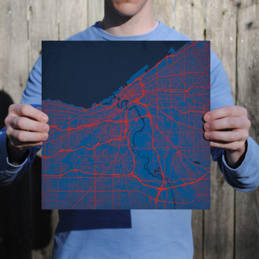 Cleveland, Ohio Map Art by City Prints - Image 3