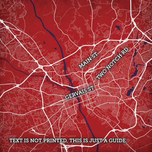 Columbia, South Carolina Map Art by City Prints - Image 2