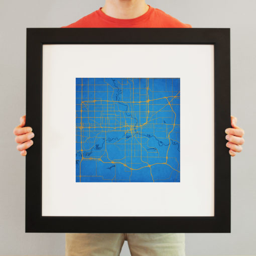 Des Moines, Iowa Map Art by City Prints - Image 4