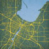 Green Bay, Wisconsin Map Art by City Prints
