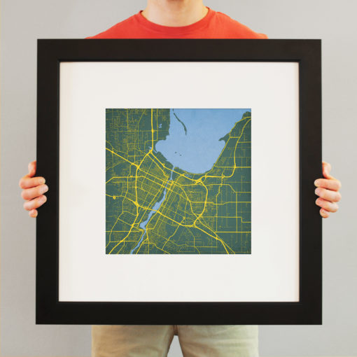 Green Bay, Wisconsin Map Art by City Prints - Image 4