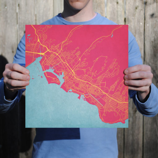 Honolulu, Hawaii Map Art by City Prints - Image 3