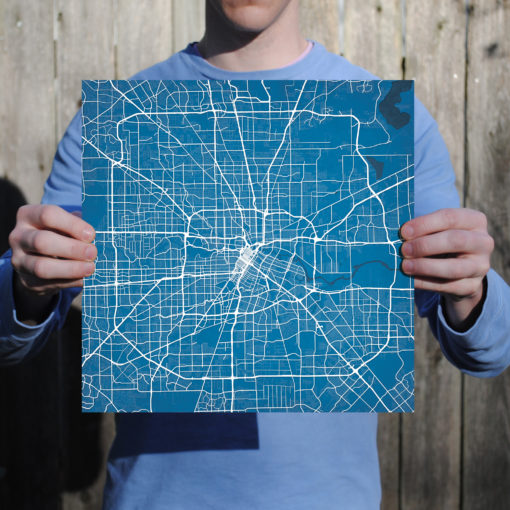 Houston, Texas Map Art by City Prints - Image 3