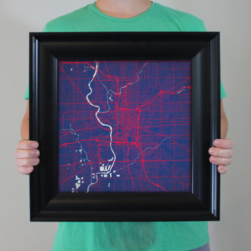 Indianapolis, Indiana Map Art by City Prints - Image 5