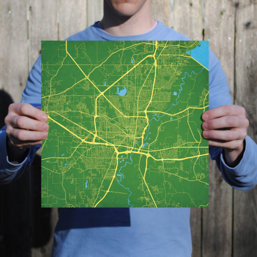 Jackson, Mississippi Map Art by City Prints - Image 3