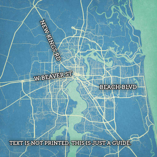 Jacksonville, Florida by City Prints - Image 2