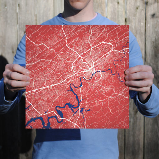 Knoxville, Tennessee Map Art by City Prints - Image 3