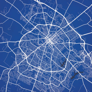 Lexington, Kentucky Map Art by City Prints