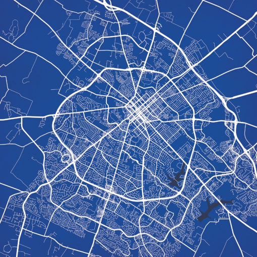 Lexington, Kentucky Map Art by City Prints