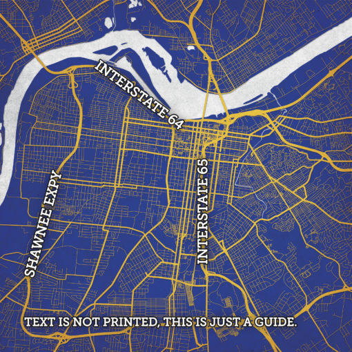 Louisville, Kentucky Map Art by City Prints - Image 2